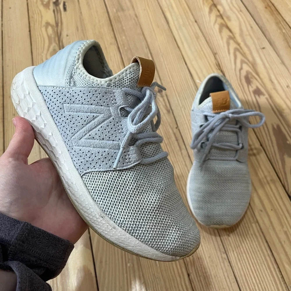 New Balance Fresh Foam Cruz v2 Knit Women 7 Grey Running Shoes WCRUZK12 Sneaker